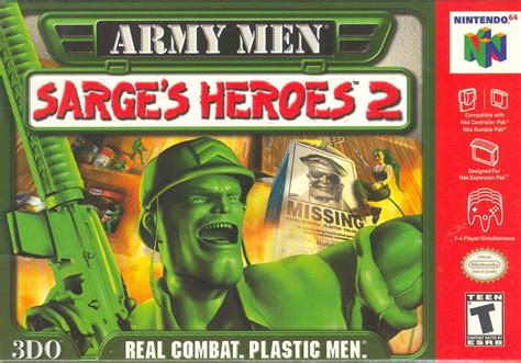 nintendo 64 army game|green army men game.